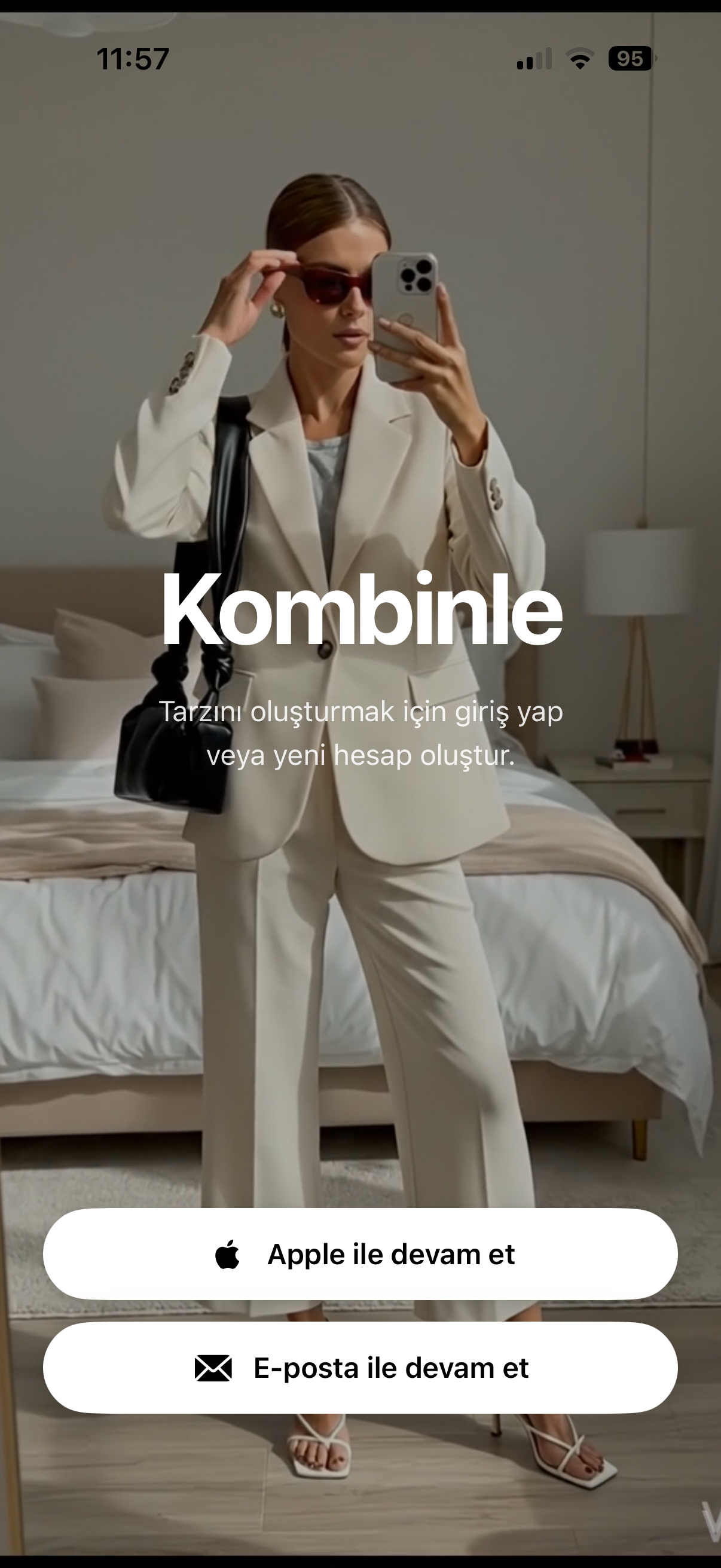 Kombinle kayıt ekranı
