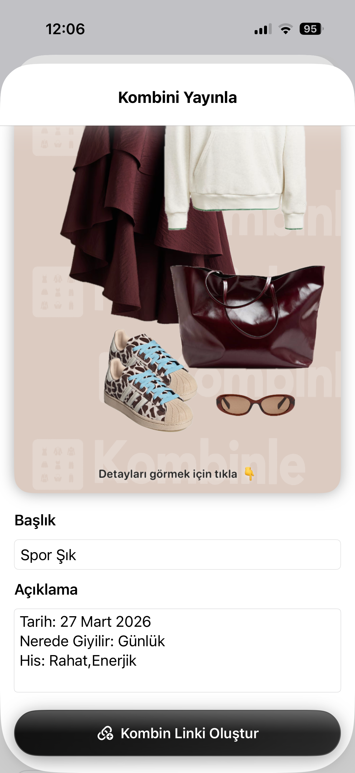 Publish sonucu ekranı