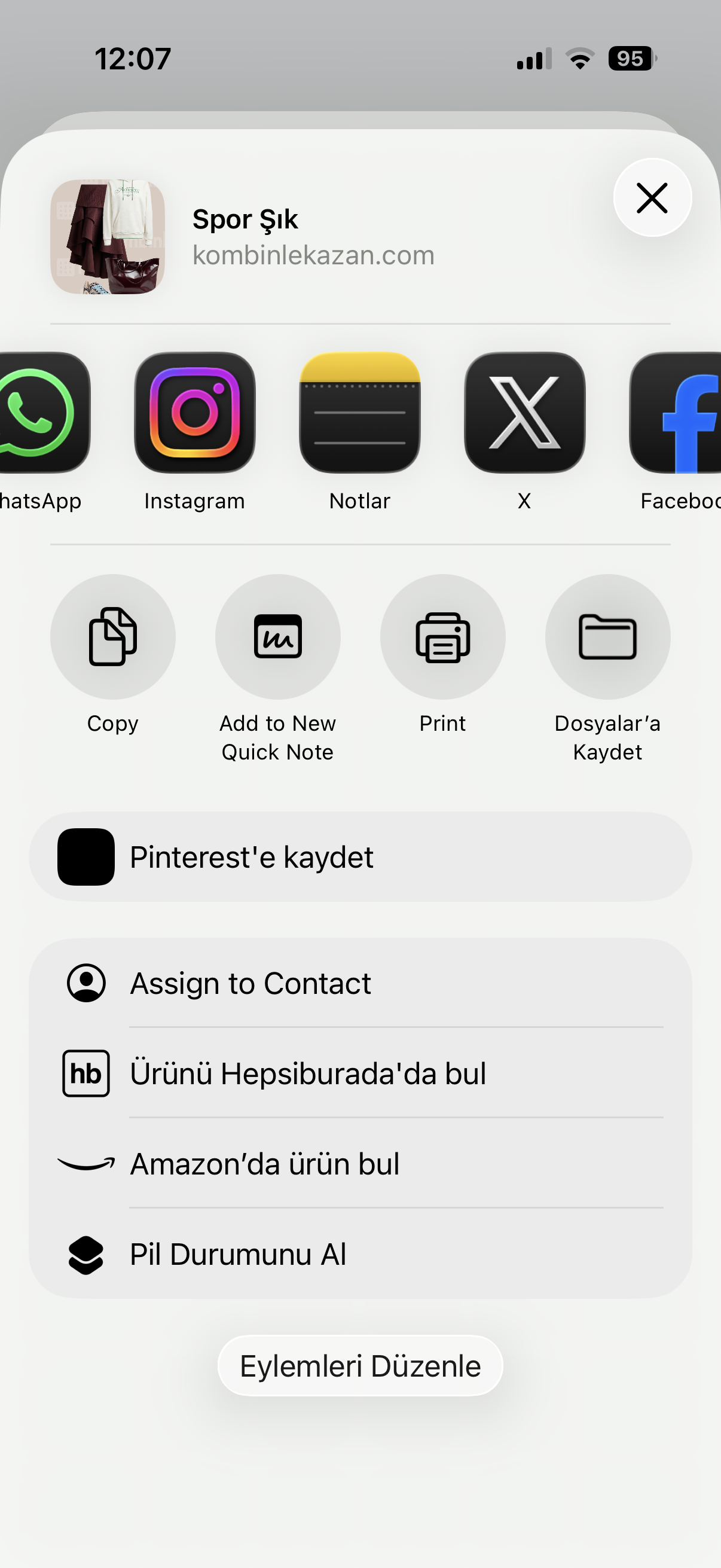 Publish ve paylaşım ekranı